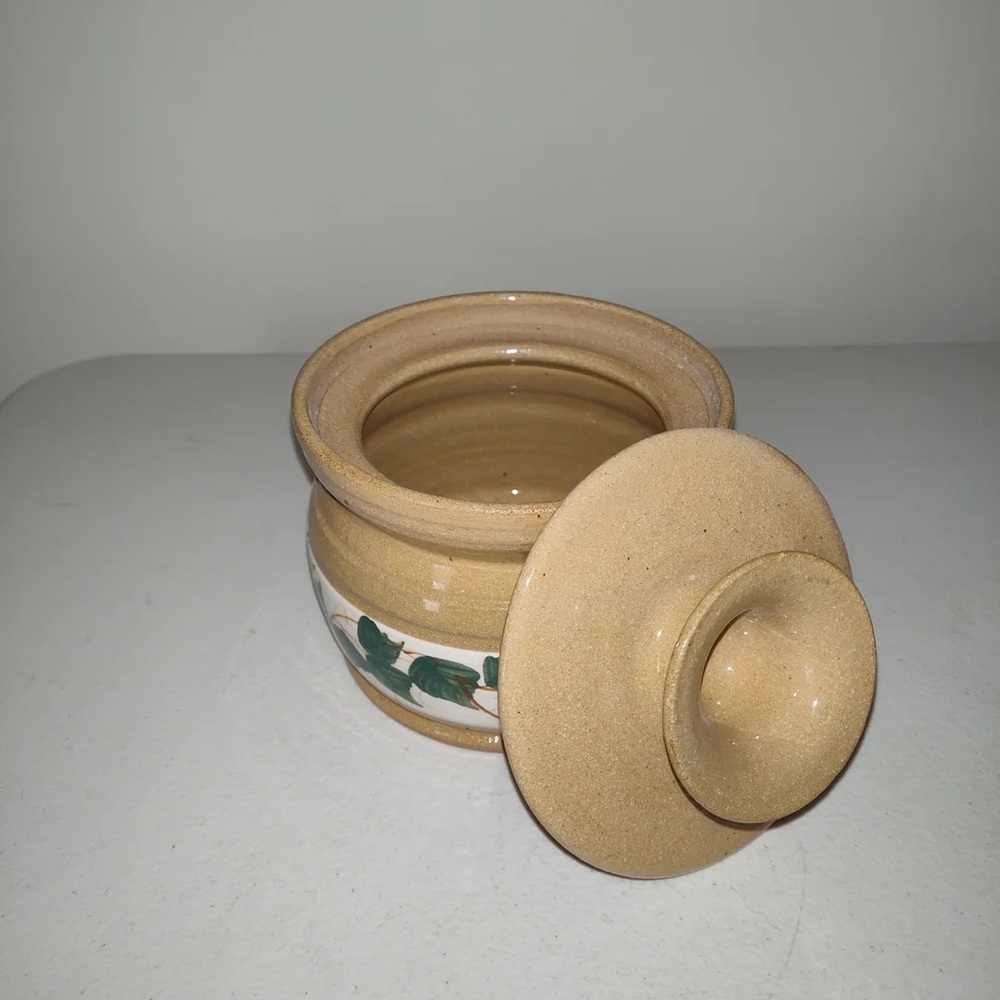 Mill Creek Stoneware Sugar Bowl/ Small Crock